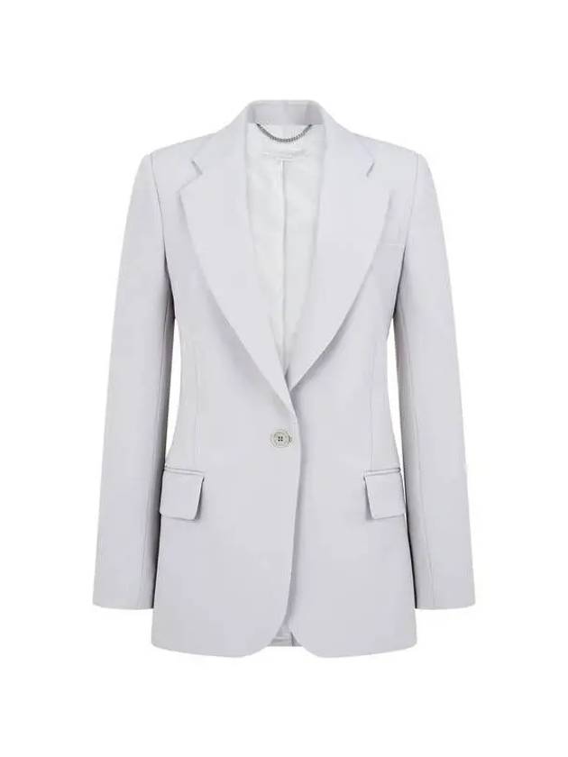 No-cheat single twill jacket gray - STELLA MCCARTNEY - BALAAN 1