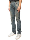 Medium blue slim biker jeans S5HT500C 816S - BALMAIN - BALAAN 3