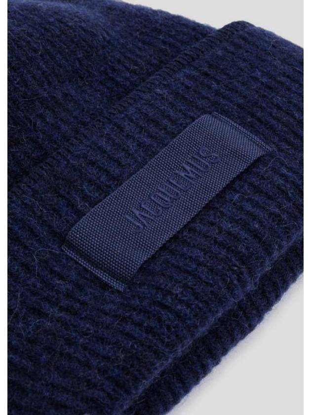 The Gros Grain Beanie Navy - JACQUEMUS - BALAAN 3