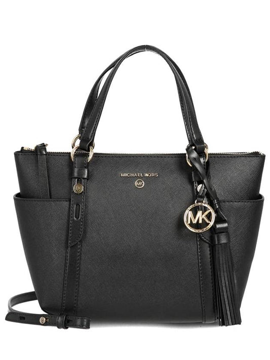 Women's Nomad Small Leather Tote Bag Black - MICHAEL KORS - BALAAN 2