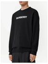 Front Logo Print Sweatshirt Black - BURBERRY - BALAAN 7