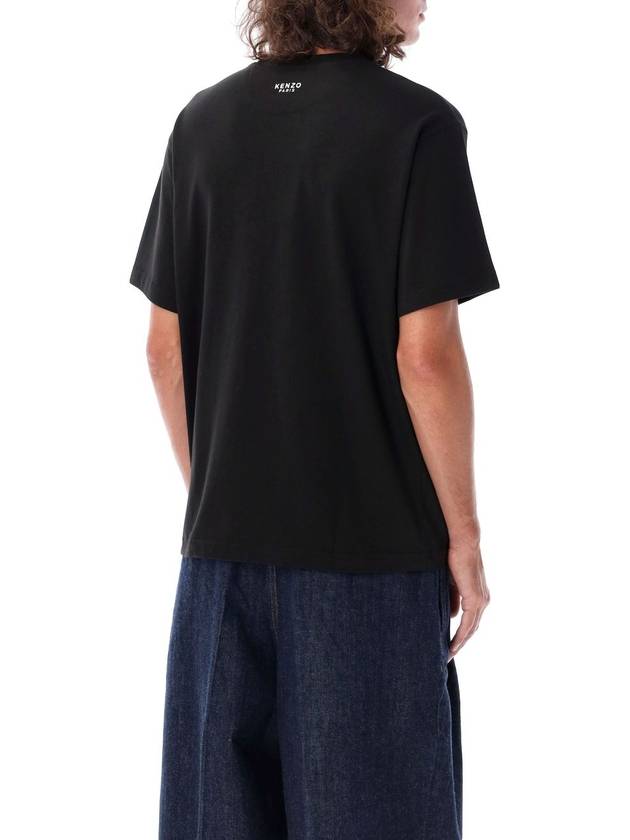 Boke Classic Cotton Short Sleeve T-Shirt Black - KENZO - BALAAN 3