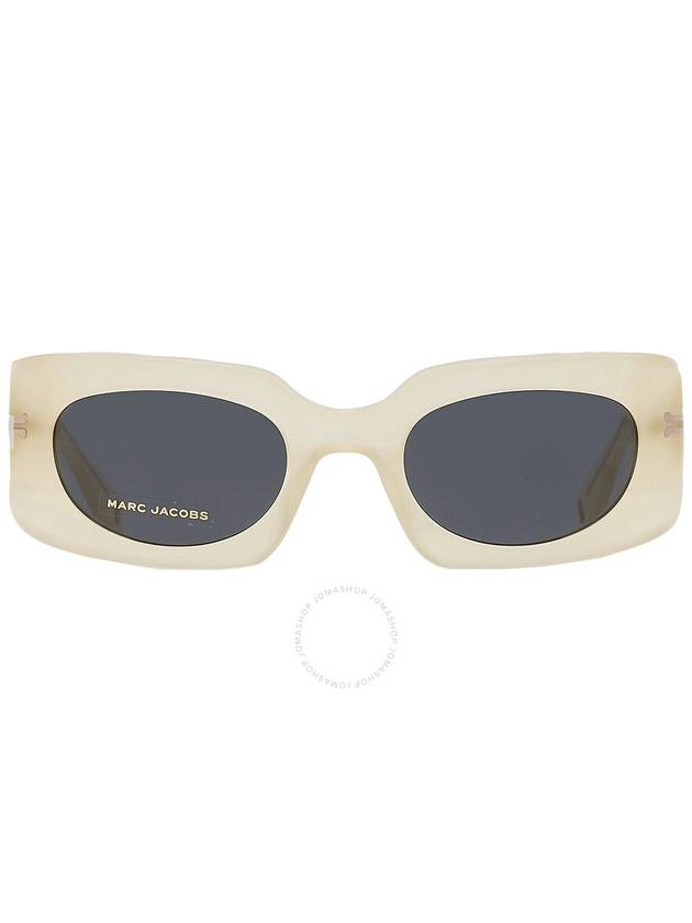 Marc Jacobs Grey Rectangular Ladies Sunglasses MJ 1075/S 040G/IR 50 - MARC JACOBS - BALAAN 1