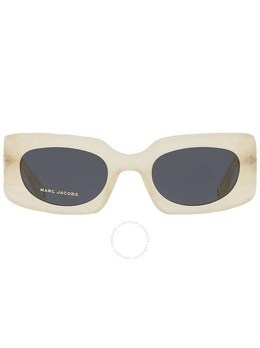 Marc Jacobs Grey Rectangular Ladies Sunglasses MJ 1075/S 040G/IR 50 - MARC JACOBS - BALAAN 1