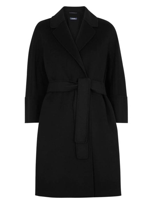 Arona Virgin Wool Coat Black 90160439 013 - S MAX MARA - BALAAN 1