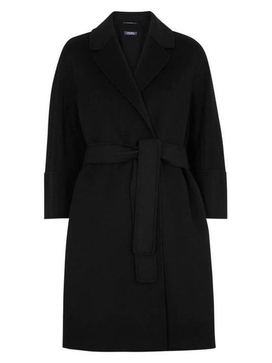 Max Mara Arona Virgin Wool Coat Black 90160439 013 - S MAX MARA - BALAAN 1