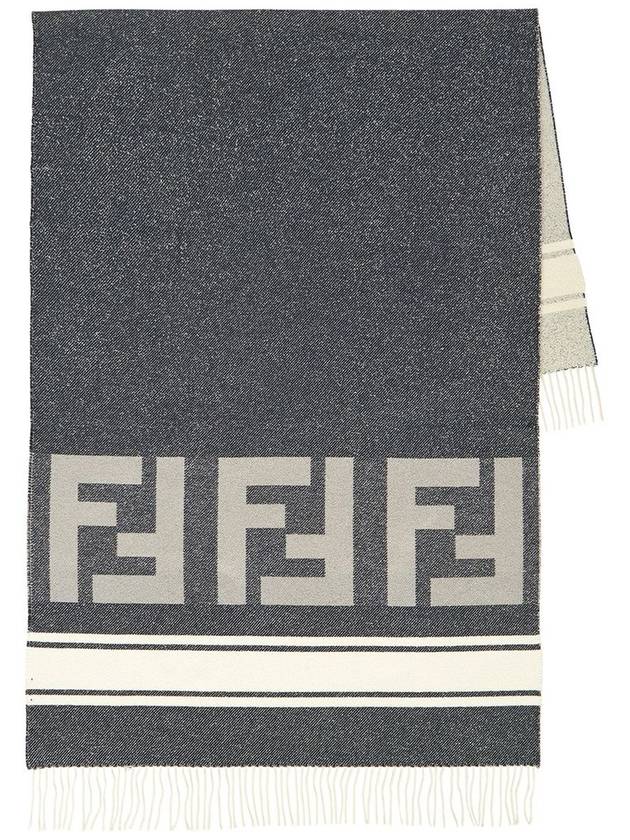 Cotton Beach Muffler Blue - FENDI - BALAAN 2