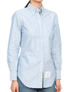 Button Down Cotton Oxford Long Sleeve Shirt Light Blue - THOM BROWNE - BALAAN 7