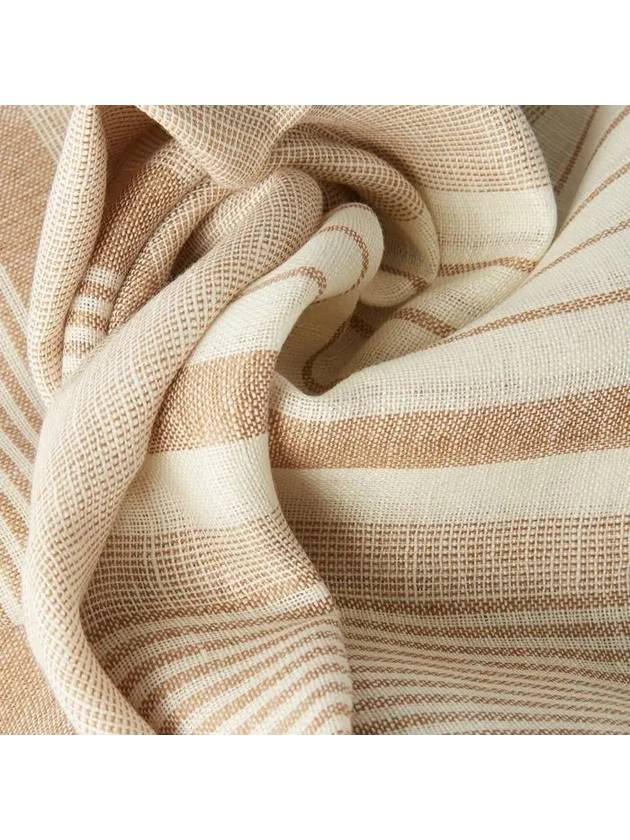 Capra Capra striped scarf camel beige 45410121 600 - MAX MARA - BALAAN 2