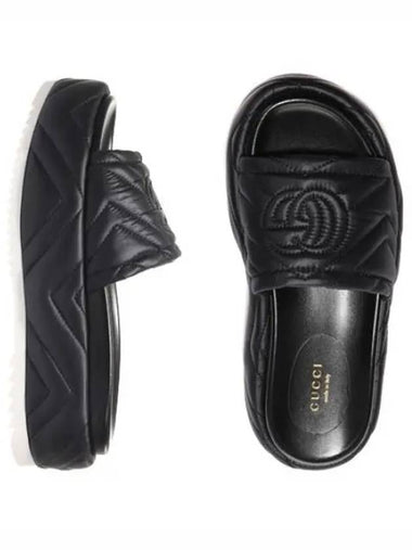 Quilted Platform Slide Sandals Women s Slippers - GUCCI - BALAAN 1