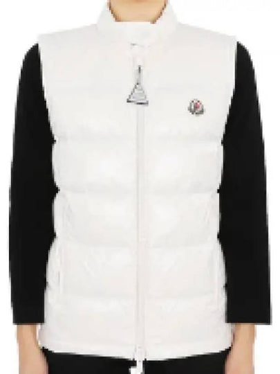 Alcibia Logo Patch Padding Vest White - MONCLER - BALAAN 2