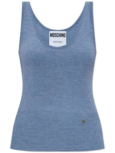 Moschino Wool Top, Women's, Blue - MOSCHINO - BALAAN 1