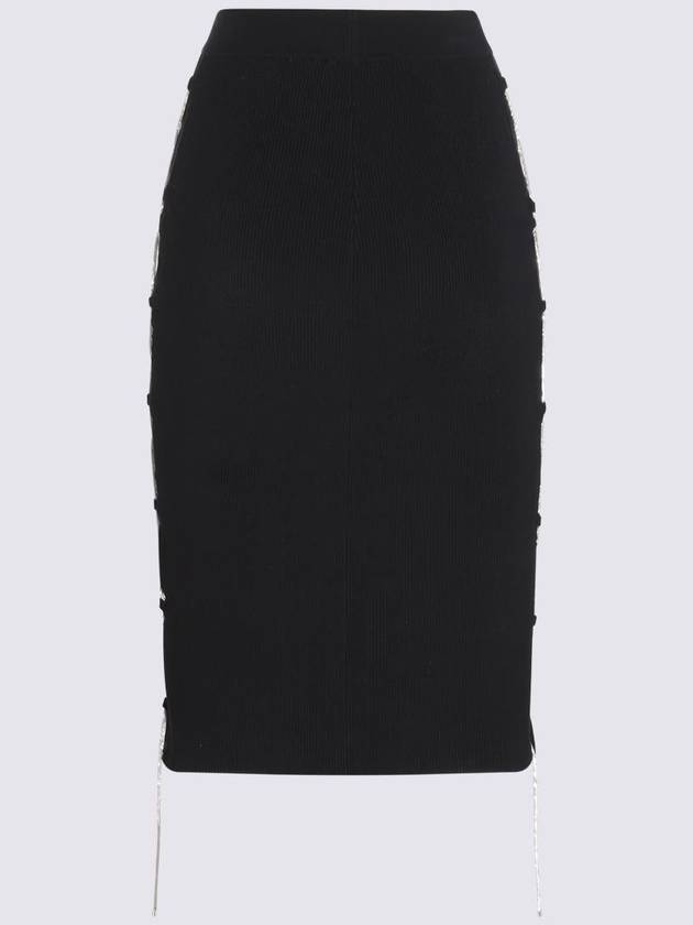 Giuseppe Di Morabito Black Cotton Blend Skirt - GIUSEPPE DI MORABITO - BALAAN 2