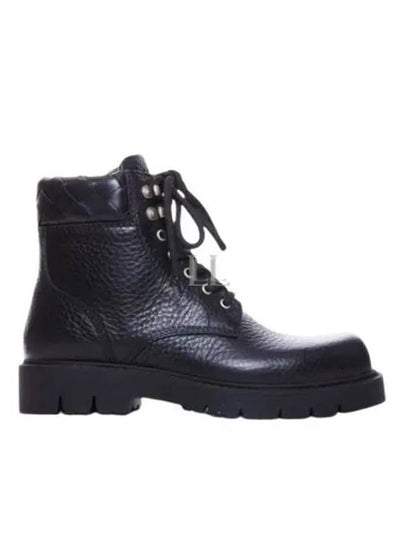 Haddock Leather Combat Boots Black - BOTTEGA VENETA - BALAAN 2