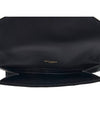 Matelasse Envelope Flap Satin Clutch Bag Black - SAINT LAURENT - BALAAN 11