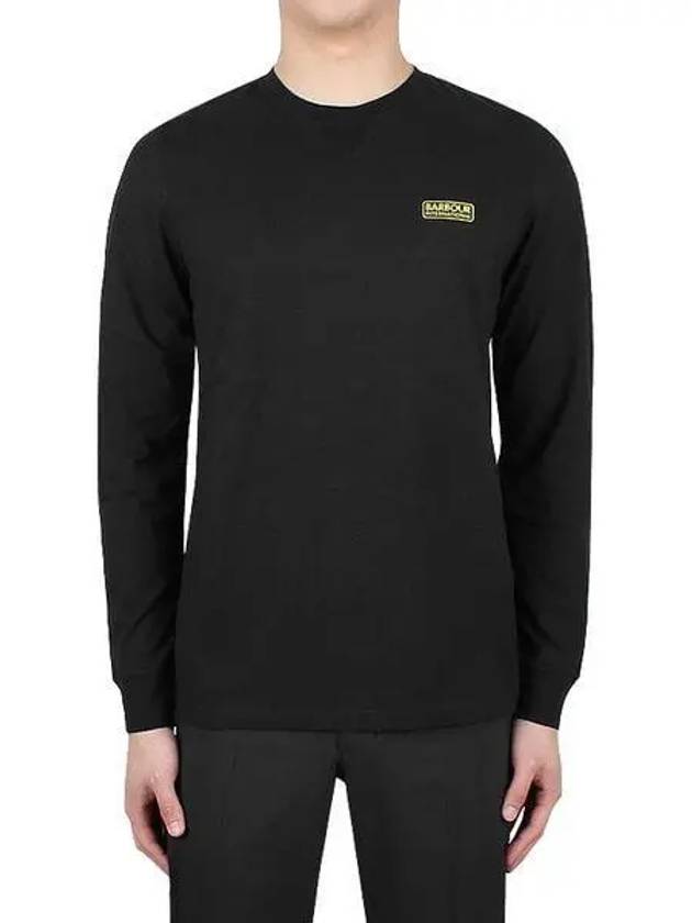 Logo Essential Cotton Long Sleeve T-Shirt Black - BARBOUR - BALAAN 2