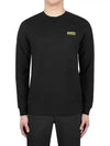 Logo Essential Cotton Long Sleeve T-Shirt Black - BARBOUR - BALAAN 2