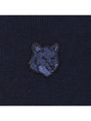 Bold Fox Head Patch Two-Tone Cardigan Ink Blue - MAISON KITSUNE - BALAAN 7