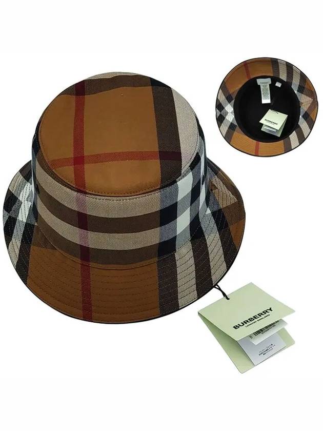 checked cotton bucket hat - BURBERRY - BALAAN 2