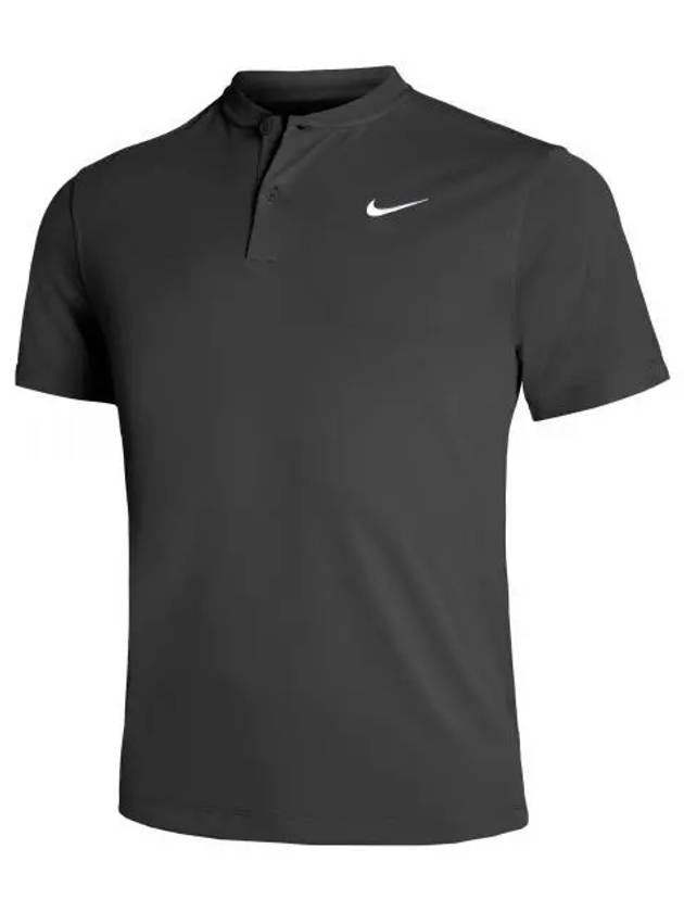 Men's Dri Fit Tennis Blade Polo Short Sleeve T-Shirt Black - NIKE - BALAAN 2