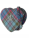 Women's ORB Tartan Check Heart Cross Bag - VIVIENNE WESTWOOD - BALAAN 3