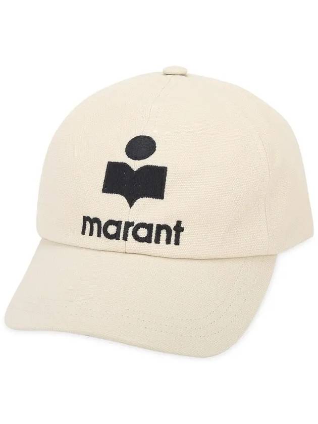 Tyron Logo Cotton Ball Cap Ecru - ISABEL MARANT - BALAAN 2