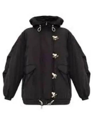 Daisy Hooded Parka Black - ISABEL MARANT - BALAAN 1