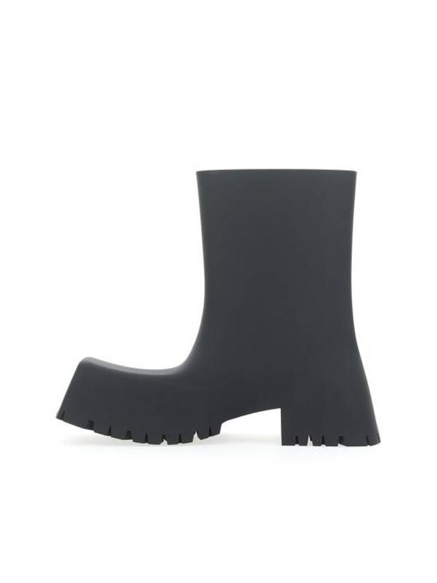 Square Toe Rubber Rain Boots Black - BALENCIAGA - BALAAN 3