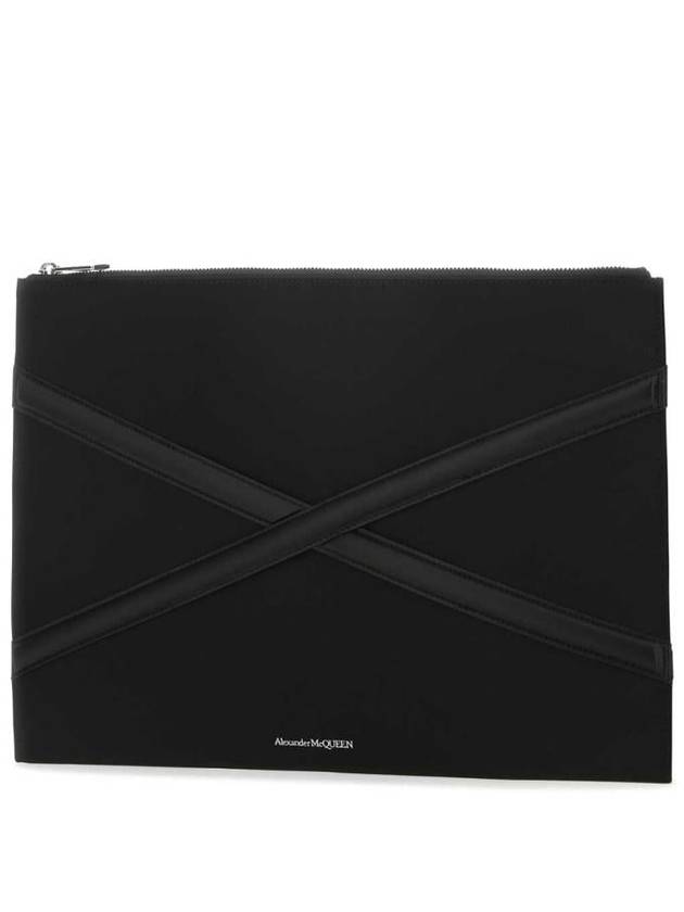 Harness Nylon Clutch Bag Black - ALEXANDER MCQUEEN - BALAAN 3