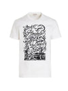 Embroidery Logo Short Sleeve T-Shirt White - ALEXANDER MCQUEEN - BALAAN 1