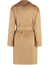 Women's Tigre Wool Wrap Single Coat Camel - MAX MARA - BALAAN 4