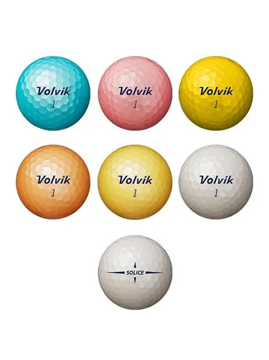 Golf ball Solice metal coating pearl high repulsion white 3-piece 3 balls - VOLVIK - BALAAN 2