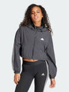 adidas 3S Woven Windbreaker W Black IS3660 - ADIDAS - BALAAN 2