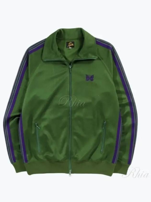 Poly Smooth Logo Track Jacket Ivy Green - NEEDLES - BALAAN 2