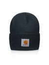 A18 Navy Unisex Long Beanie - CARHARTT - BALAAN 2