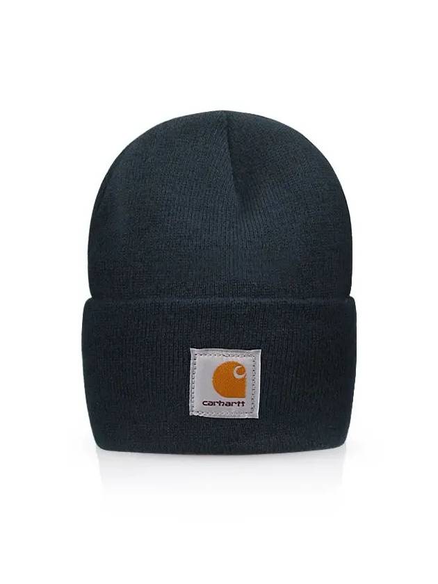 A18 Navy Unisex Long Beanie - CARHARTT - BALAAN 3