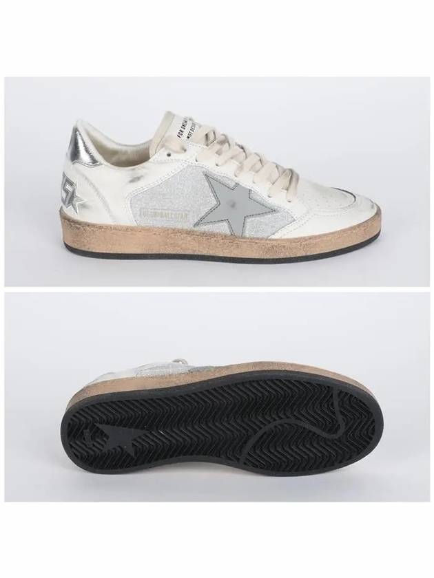 Ball Star Low Top Sneakers White Silver - GOLDEN GOOSE - BALAAN 4