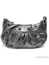 Women's Le Cagol Mini Shoulder Bag Silver - BALENCIAGA - BALAAN.