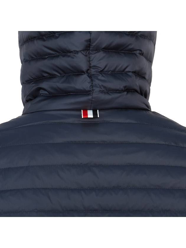 Men's 4 Bar Hooded Padding Navy - THOM BROWNE - BALAAN 8