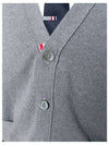 Milano Stitch 4-Bar Cardigan Medium Grey - THOM BROWNE - BALAAN 3