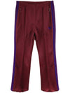 Poly Smooth Bootcut Track Pants Wine - NEEDLES - BALAAN 1