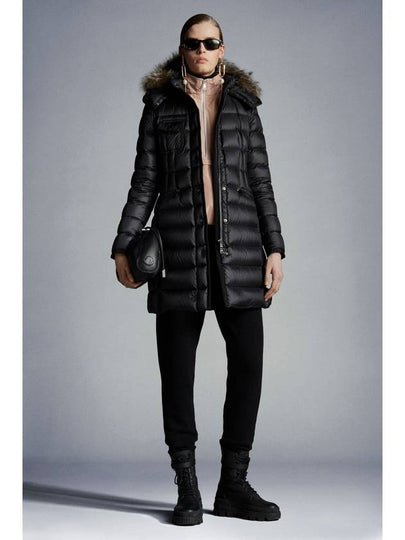 Hermifur Long Down Padding Black - MONCLER - BALAAN 2