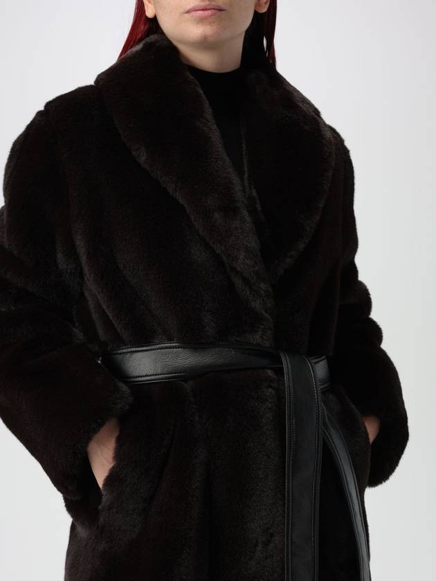 Komore Belt Long Pouf Coat Brown - PINKO - BALAAN 5