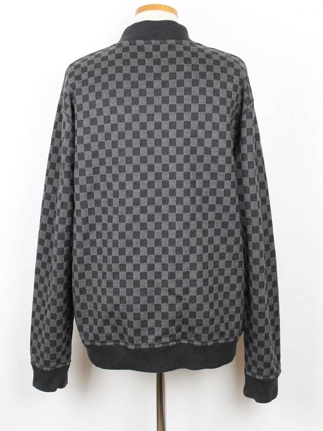 Damier jacquard zip up jacket XL - LOUIS VUITTON - BALAAN 4