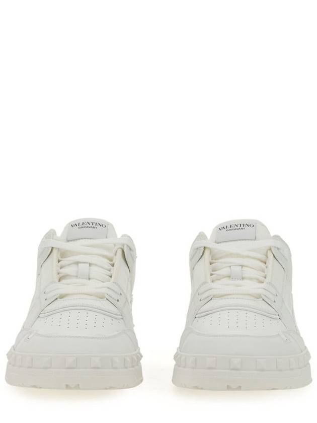 Freedots Calfskin Low Top Sneakers White - VALENTINO - BALAAN 5