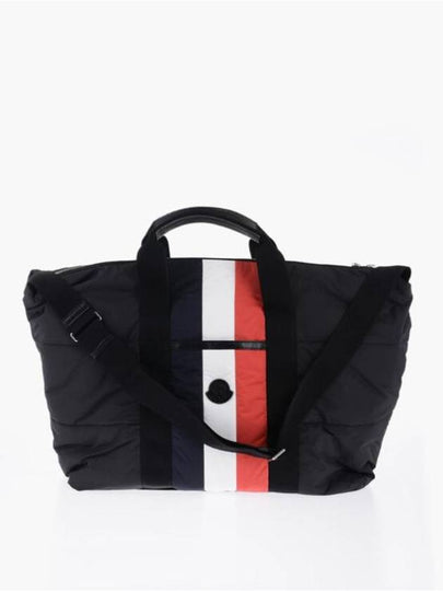 Logo Patch Duffel Tote Bag Black - MONCLER - BALAAN 2