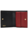 Pedant Leather Half Wallet Black - PRADA - BALAAN 5