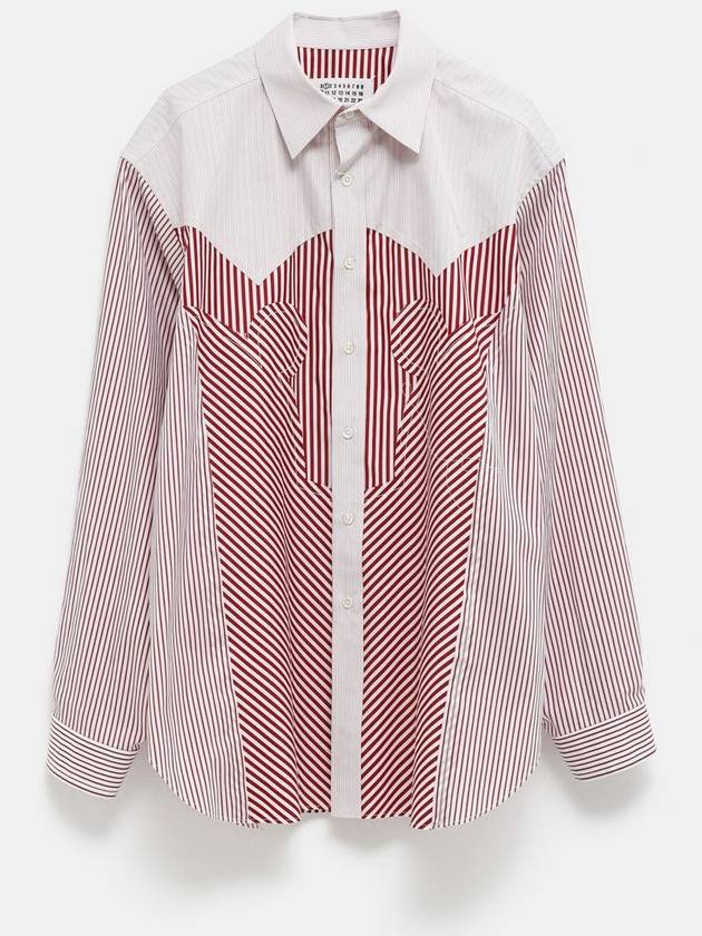 Yoke Stripe Cotton Shirt - MAISON MARGIELA - BALAAN 1