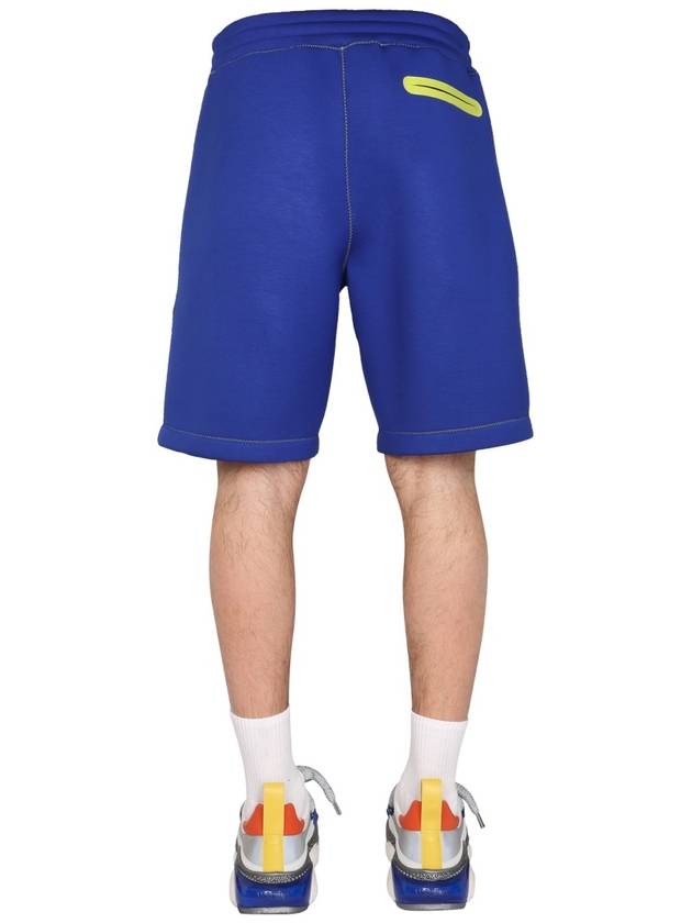 Men's Logo Shorts Blue - MOSCHINO - BALAAN 5