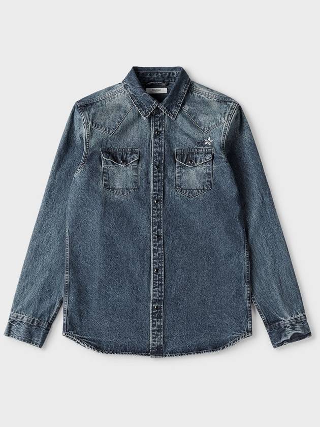 Fatal Logo Denim Shirt M GCSH50 - PANICALE - BALAAN 5